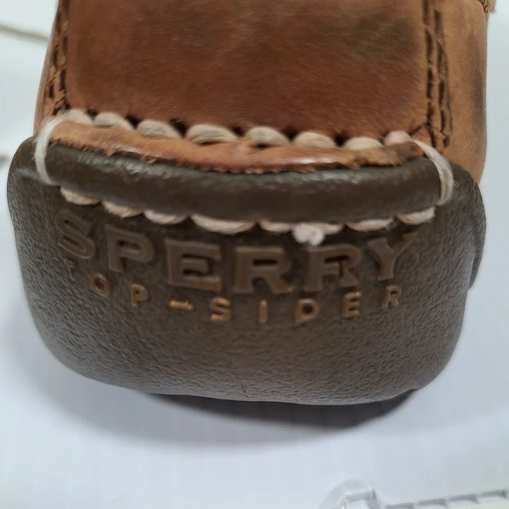 Sperry Top-Sider Mens Billfish Tan Leather Mesh Boat Shoes 12M 0777347